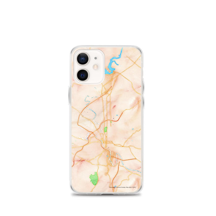 Custom Reading Pennsylvania Map iPhone 12 mini Phone Case in Watercolor