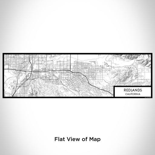 Flat View of Map Custom Redlands California Map Enamel Mug in Classic