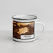 Right View Custom Redlands California Map Enamel Mug in Ember