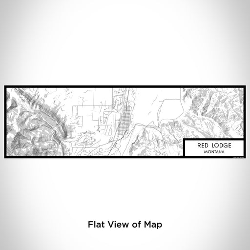Flat View of Map Custom Red Lodge Montana Map Enamel Mug in Classic