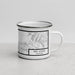 Right View Custom Red Lodge Montana Map Enamel Mug in Classic
