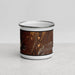 Front View Custom Red Lodge Montana Map Enamel Mug in Ember