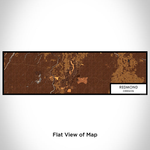Flat View of Map Custom Redmond Oregon Map Enamel Mug in Ember