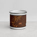 Front View Custom Redmond Oregon Map Enamel Mug in Ember