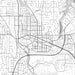 Redmond Washington Map Print in Classic Style Zoomed In Close Up Showing Details