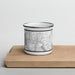 Front View Custom Redmond Washington Map Enamel Mug in Classic on Cutting Board