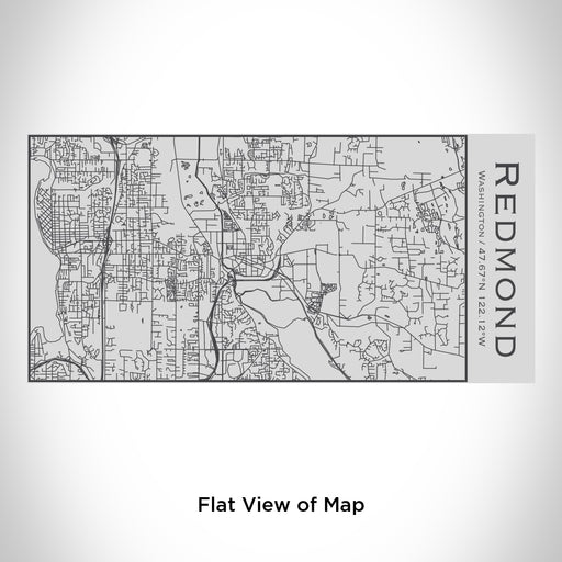 Rendered View of Redmond Washington Map Engraving on 17oz Stainless Steel Insulated Cola Bottle