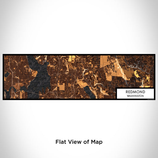 Flat View of Map Custom Redmond Washington Map Enamel Mug in Ember