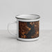Left View Custom Redmond Washington Map Enamel Mug in Ember