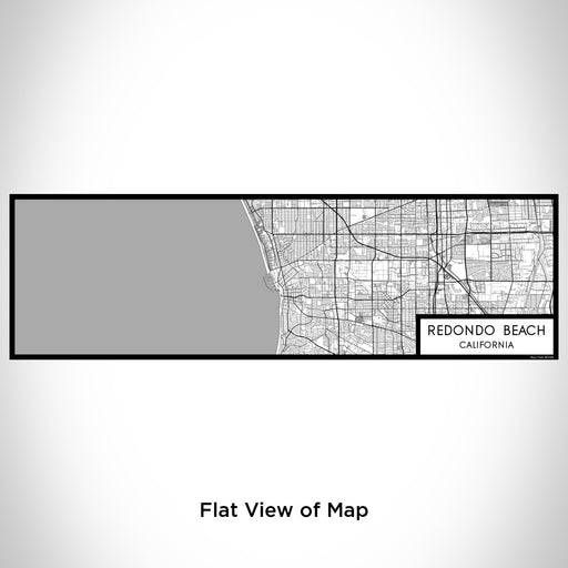 Flat View of Map Custom Redondo Beach California Map Enamel Mug in Classic