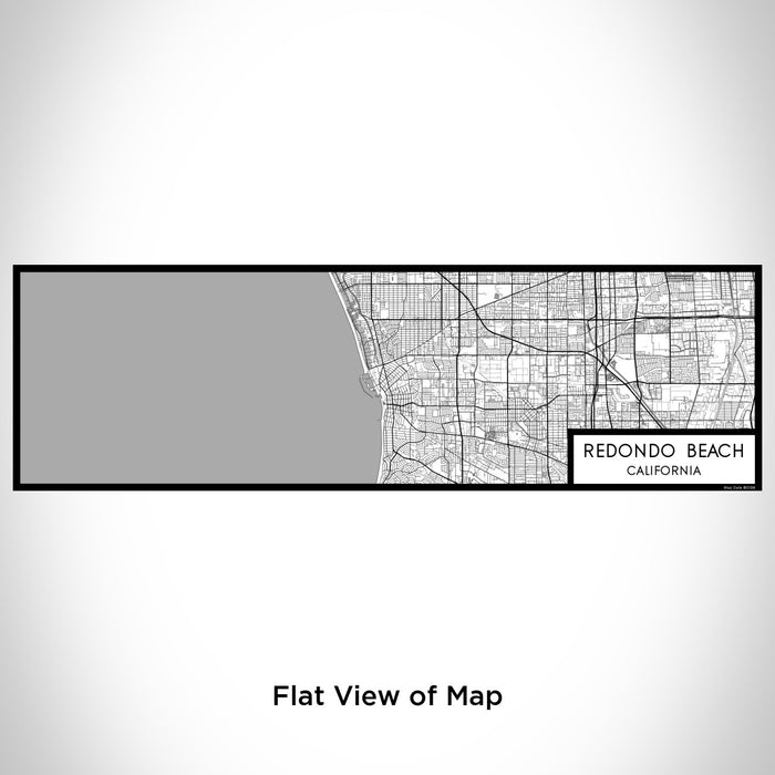 Flat View of Map Custom Redondo Beach California Map Enamel Mug in Classic