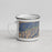 Left View Custom Red River New Mexico Map Enamel Mug in Afternoon