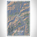 Red River New Mexico Map Print Portrait Orientation in Afternoon Style With Shaded Background