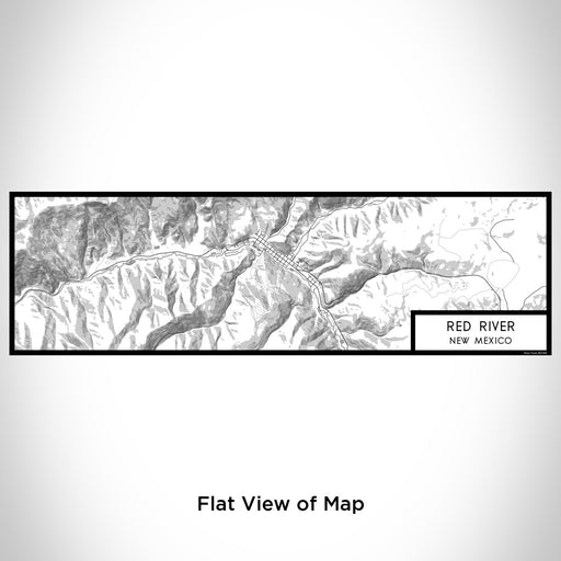 Flat View of Map Custom Red River New Mexico Map Enamel Mug in Classic