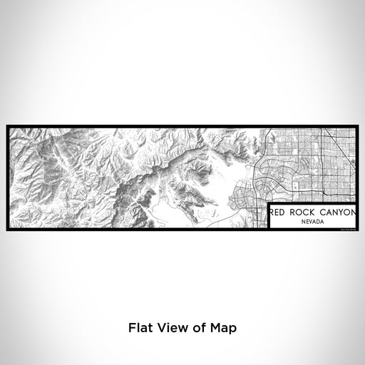 Flat View of Map Custom Red Rock Canyon Nevada Map Enamel Mug in Classic