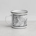 Left View Custom Red Rock Canyon Nevada Map Enamel Mug in Classic