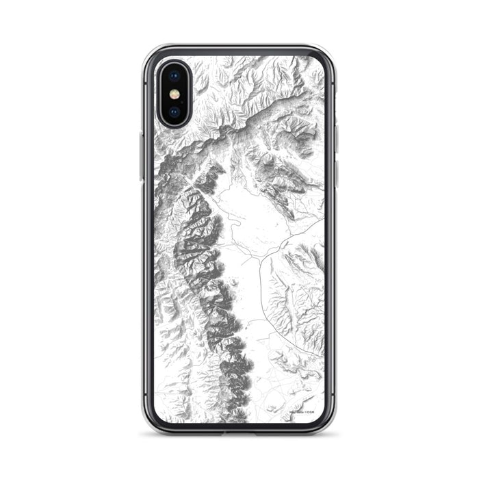 Custom Red Rock Canyon Nevada Map Phone Case in Classic