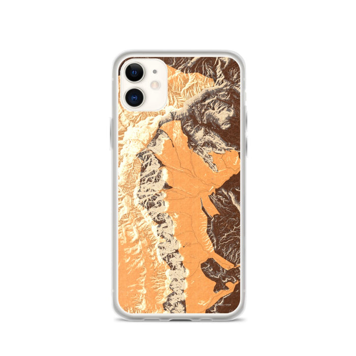 Custom Red Rock Canyon Nevada Map Phone Case in Ember