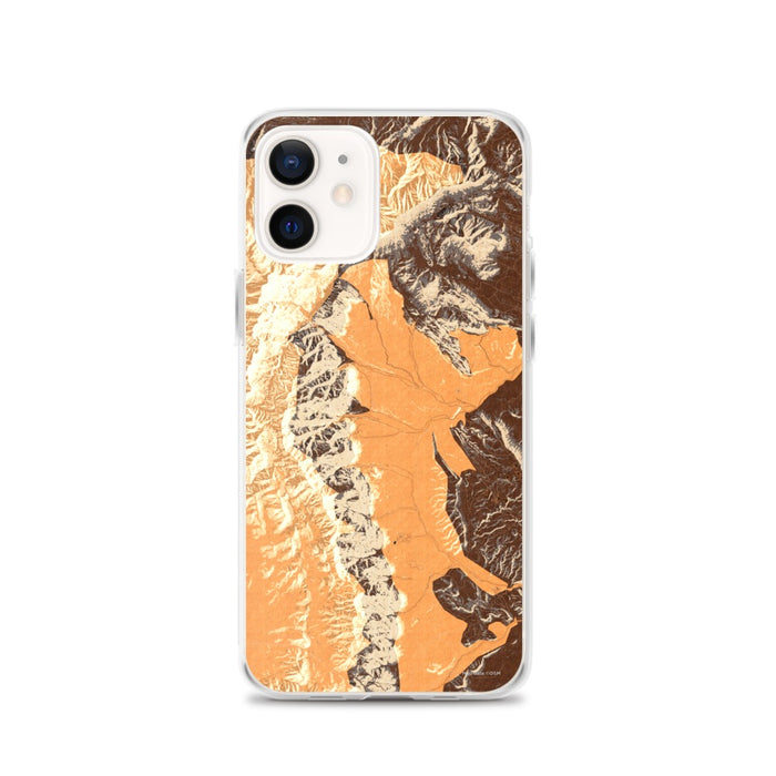 Custom Red Rock Canyon Nevada Map iPhone 12 Phone Case in Ember