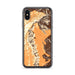 Custom Red Rock Canyon Nevada Map Phone Case in Ember