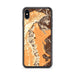 Custom Red Rock Canyon Nevada Map Phone Case in Ember
