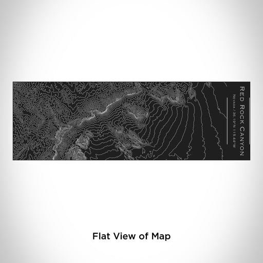 Rendered View of Red Rock Canyon Nevada Map Engraving on 10oz Stainless Steel Insulated Cup with Sliding Lid in Black
