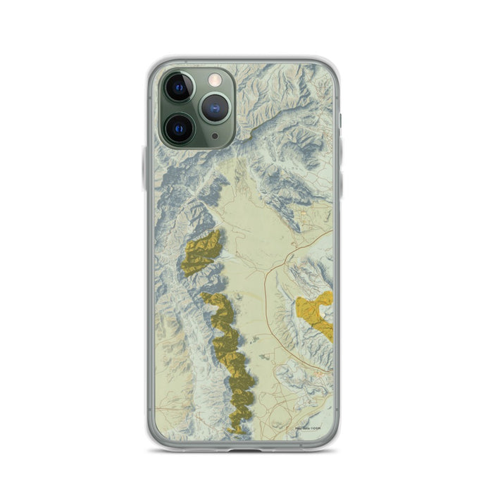 Custom Red Rock Canyon Nevada Map Phone Case in Woodblock