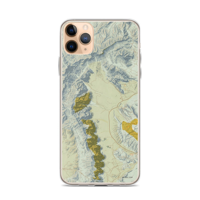 Custom Red Rock Canyon Nevada Map Phone Case in Woodblock