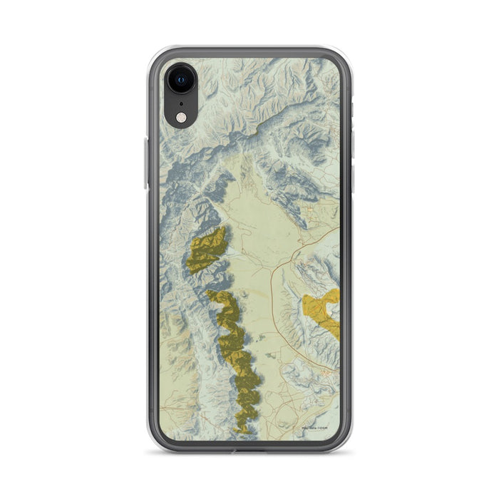 Custom Red Rock Canyon Nevada Map Phone Case in Woodblock