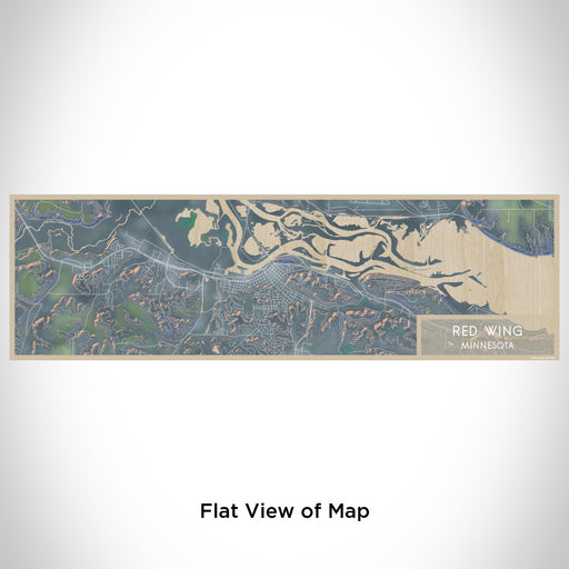 Flat View of Map Custom Red Wing Minnesota Map Enamel Mug in Afternoon