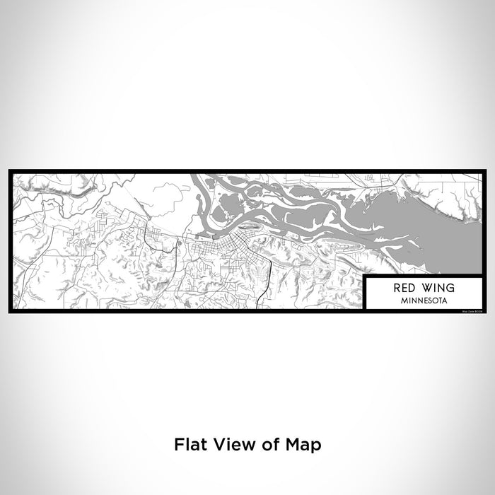 Flat View of Map Custom Red Wing Minnesota Map Enamel Mug in Classic