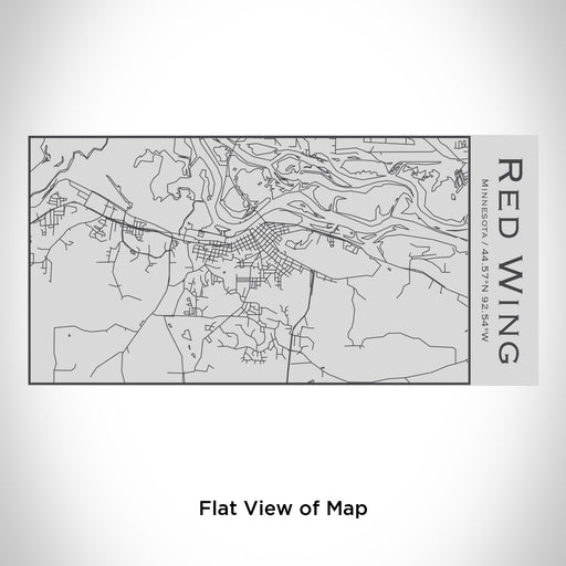 Rendered View of Red Wing Minnesota Map Engraving on 17oz Stainless Steel Insulated Cola Bottle