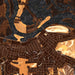 Red Wing Minnesota Map Print in Ember Style Zoomed In Close Up Showing Details