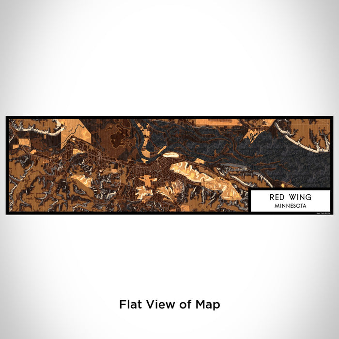 Flat View of Map Custom Red Wing Minnesota Map Enamel Mug in Ember