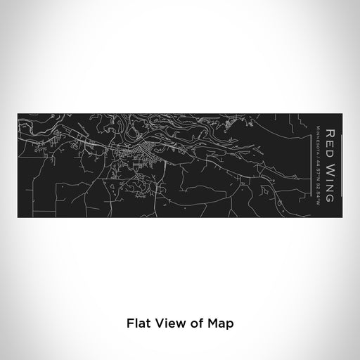 Rendered View of Red Wing Minnesota Map Engraving on 10oz Stainless Steel Insulated Cup with Sliding Lid in Black