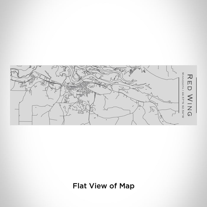 Rendered View of Red Wing Minnesota Map Engraving on 10oz Stainless Steel Insulated Cup with Sipping Lid