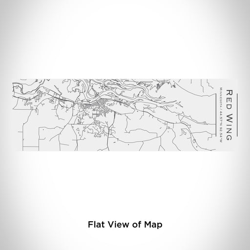 Rendered View of Red Wing Minnesota Map Engraving on 10oz Stainless Steel Insulated Cup with Sliding Lid in White