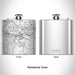 Rendered View of Red Wing Minnesota Map Engraving on 6oz Stainless Steel Flask