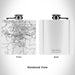 Rendered View of Red Wing Minnesota Map Engraving on 6oz Stainless Steel Flask in White