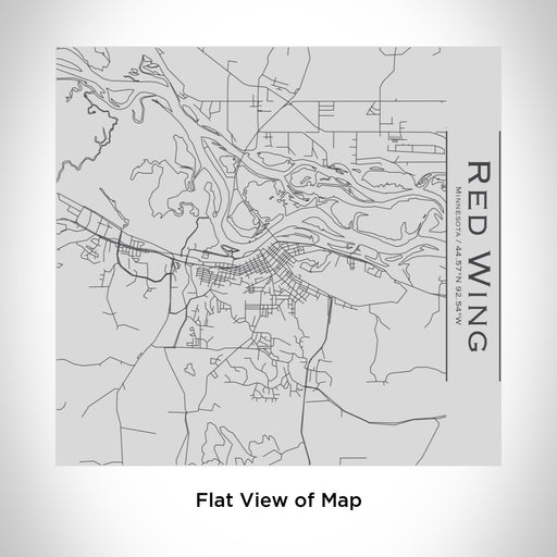 Rendered View of Red Wing Minnesota Map Engraving on 17oz Stainless Steel Insulated Tumbler