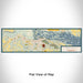 Flat View of Map Custom Red Wing Minnesota Map Enamel Mug in Woodblock
