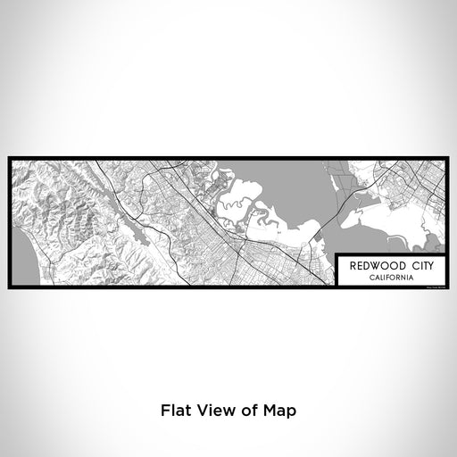 Flat View of Map Custom Redwood City California Map Enamel Mug in Classic