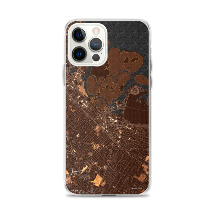 Custom Redwood City California Map iPhone 12 Pro Max Phone Case in Ember