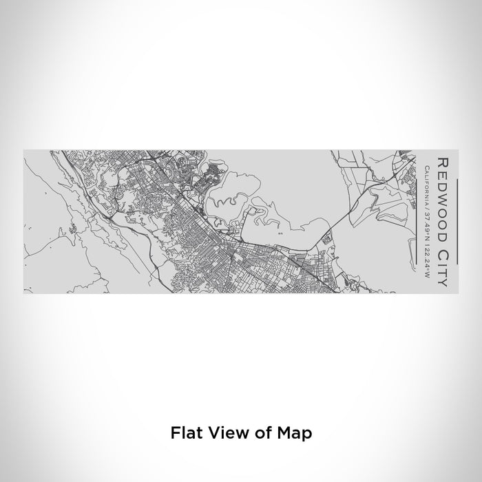 Rendered View of Redwood City California Map Engraving on 10oz Stainless Steel Insulated Cup with Sipping Lid