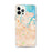 Custom Redwood City California Map iPhone 12 Pro Max Phone Case in Watercolor