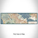 Flat View of Map Custom Redwood City California Map Enamel Mug in Woodblock