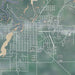 Redwood Falls Minnesota Map Print in Afternoon Style Zoomed In Close Up Showing Details