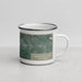 Right View Custom Redwood Falls Minnesota Map Enamel Mug in Afternoon