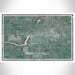 Redwood Falls Minnesota Map Print Landscape Orientation in Afternoon Style With Shaded Background
