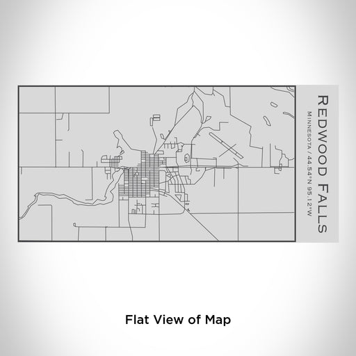 Rendered View of Redwood Falls Minnesota Map Engraving on 17oz Stainless Steel Insulated Cola Bottle